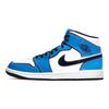 Air Jordan 1 Mid SE Signal Blue Men Sneakers White Black DD6834-402