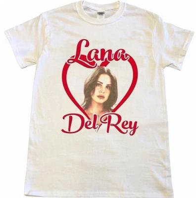 Vintage Lana Del Rey Graphic Print Short Sleeve White T-shirt Unisex HH02700
