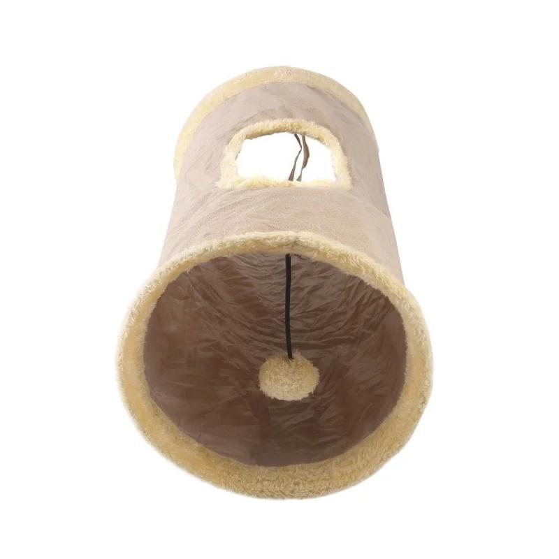 JUSTINLAU Foldable Plush Cat Toy Tunnel Chase Hide Tunnel Puppy Kitten Rabbit Hide-and-seek Indoor Toys Pet Supplies At Home