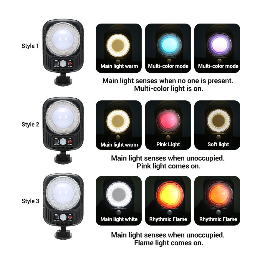 Outdoor Solar LED Wall Lights With Remote Control Waterproof Induction Led Solar Lamp For Garden Balcony Yard Street Decor Lamps