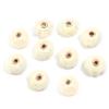 10pcs/bag Imitation Rabbit Fur Coverd Straight Hole Beads DIY Pompom Pendant for Jewelry Making DIY Necklace Pendant Earrings