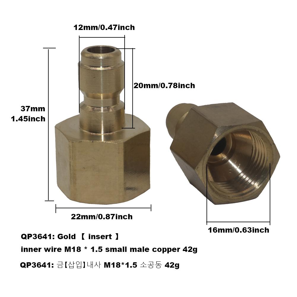 Fan Nozzle For High Pressure Washer Water Gun Splash Angle 65 40 25 15 0 Degree Five Models Mixed Pack Car Wash Gun Accessories
