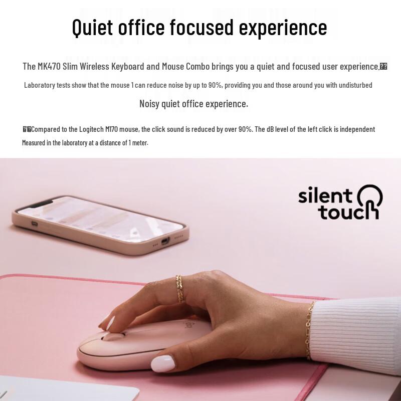 Logitech MK470 Slim Wireless Keyboard and Mouse Combo