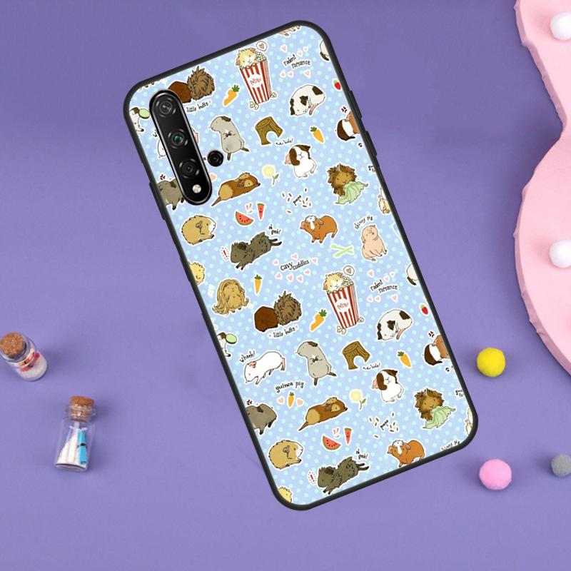 Cute Cartoon Guinea Pig For Huawei Nova 10 9 SE 3i 7i 8i 11i 12i Y60 Y61 Y70 Y72 Y73 Y90 Y91 P20 P30 P40 Lite Case