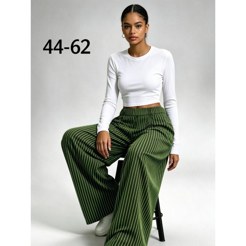 Women Wide Leg Pants Watercolor Big Floral Print Elastic Drawstring Casual Loose Trousers