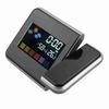 Digital LED Weather Forecast Projector Calendar Humidity Display Alarm Clock(Black)