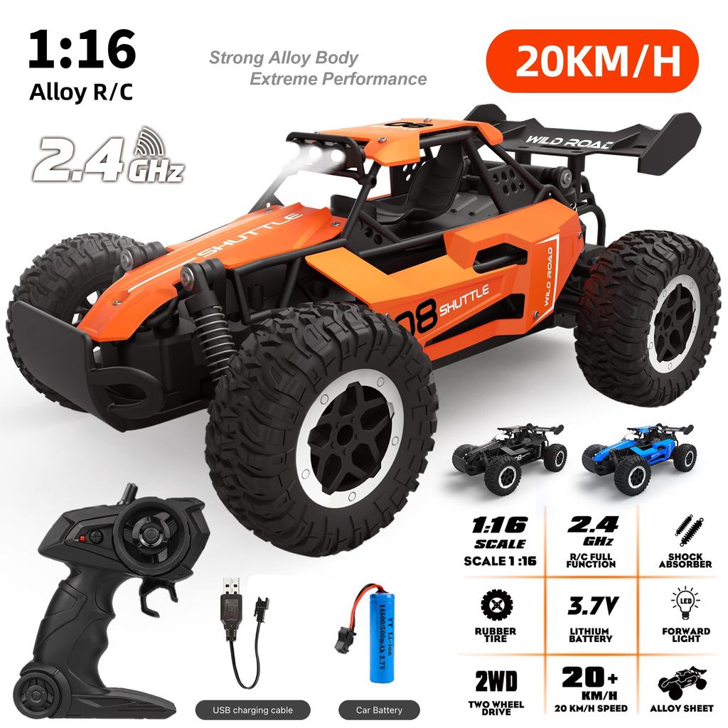 1:16 Scale Rc Car All-Terrain Off-Road Crawler - 2.4G Remote Control Car with 20 Km/h Speed, Perfect for Christmas, Halloween