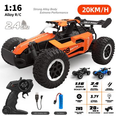 1:16 Scale Rc Car All-Terrain Off-Road Crawler - 2.4G Remote Control Car with 20 Km/h Speed, Perfect for Christmas, Halloween