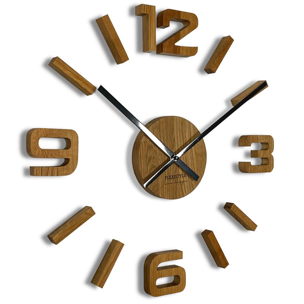 Wooden Oak Wall Clock EKO 75cm
