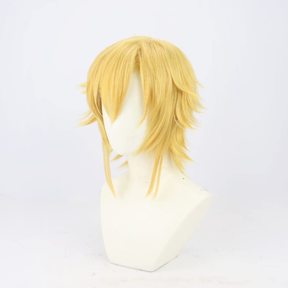 Kou Uzuki Cosplay Wig, Gold, Heat-Resistant, Perfect for Costumes, Halloween, Events, and Photoshoots