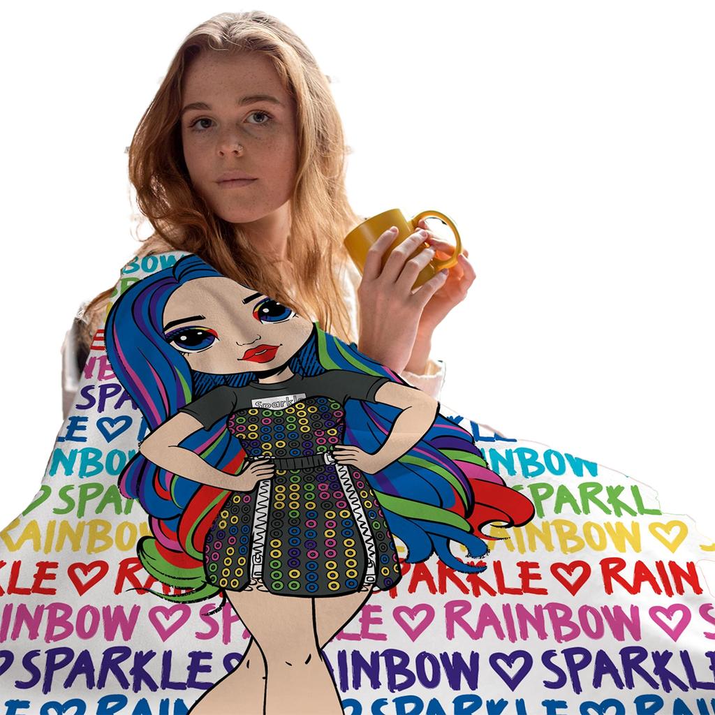 Rainbow High Fleece Blanket