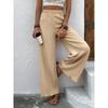 New Women's Casual Wide Leg Pants Comfortable Straight Cut Long Trousers Thin Sle Autumn Collection