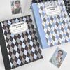 Baffle Retro Idol Photo Album Chessboard Grid a5 Idol Photo Card Holder  Star Chasing Supplies