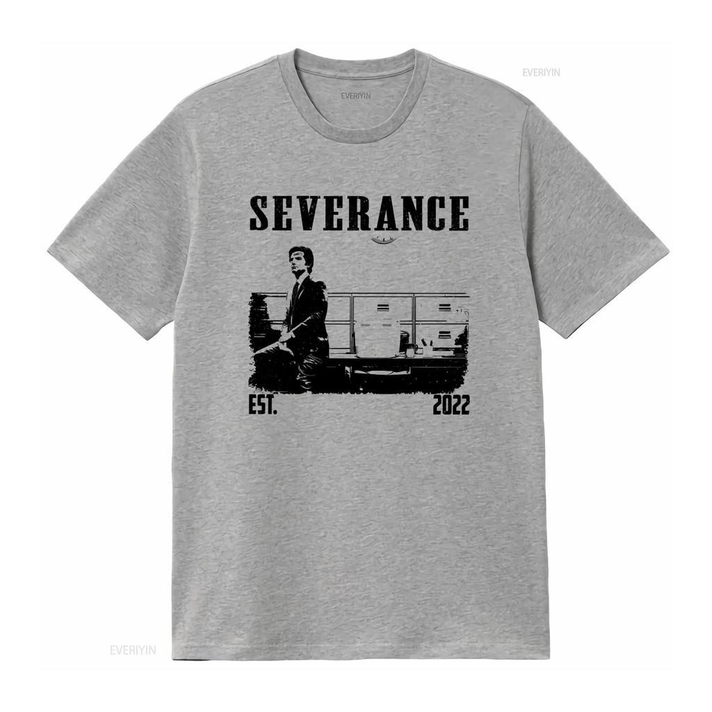 Severance TV Series Vintage Midcentury T Shirt for Men 2022 Est Print Crewneck Casual Vintage Washed Comfortable Homme