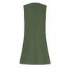 Women's Fashion Casual Square Neck Sleeveless Dress Pleated Tank Dress Print Beach Dresses