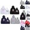 Bts Huvtröja Med Broderad Grafik Bomullsfleece För Ungdomar Vardagskläder