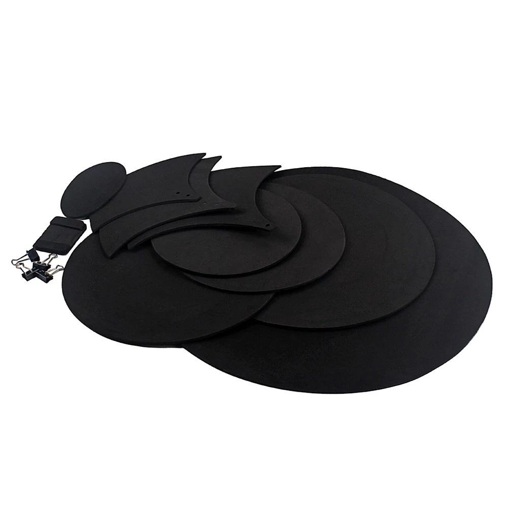 14pcs Drum Mute Pads Silencers Drumming Practice Rubber Foam Pad Cymbal Mute Pad Drum Mute Pad Set Of 14