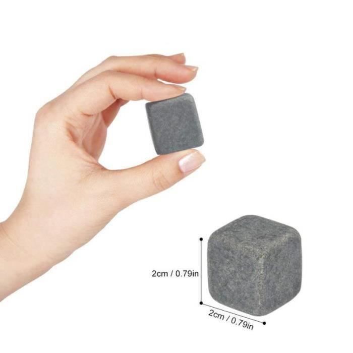 Hochwertige Whisky-Steine Getränkekühler Eiswürfel aus Stein 9er-Set, Bestes Geschenk