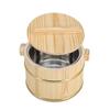 HOCUF Eco-Friendly Wooden Rice Bucket