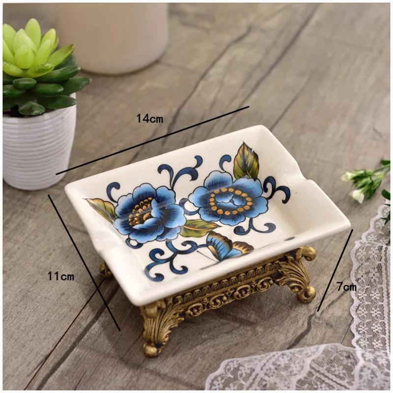 Retro Ceramic Soap Box European Personality Creative Soap Box Toilet Soap Box Bathroom Laundry Soap Tray DyuIhr