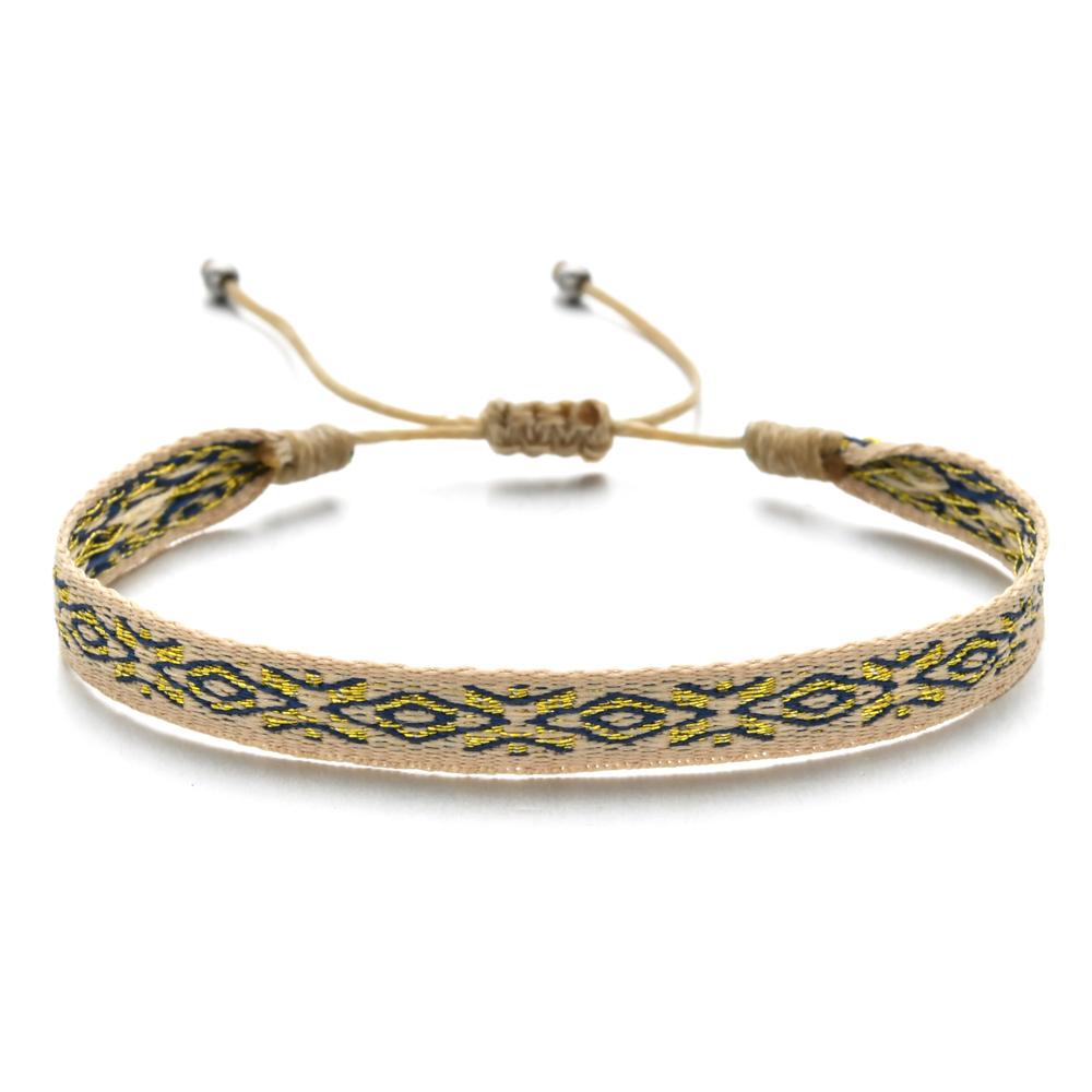 ZMZY Boho Weave Ethnic Girl Bracelets for Bohemia Women Bracelet Fashion Girl Colombian Wayuu Female Summer Beach Jewelry