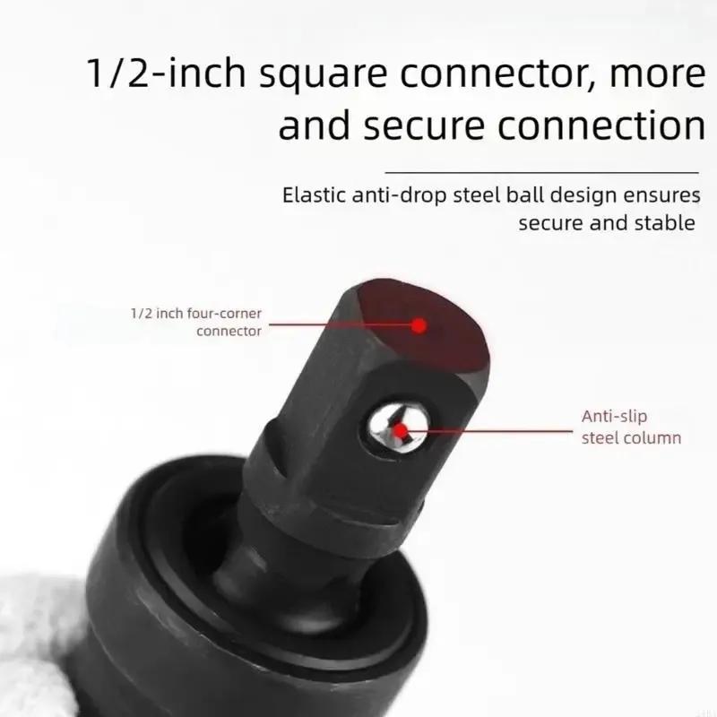 Impact Universal Joint 1/2 Drive Coupler Adapter Reinforced Steel Construction