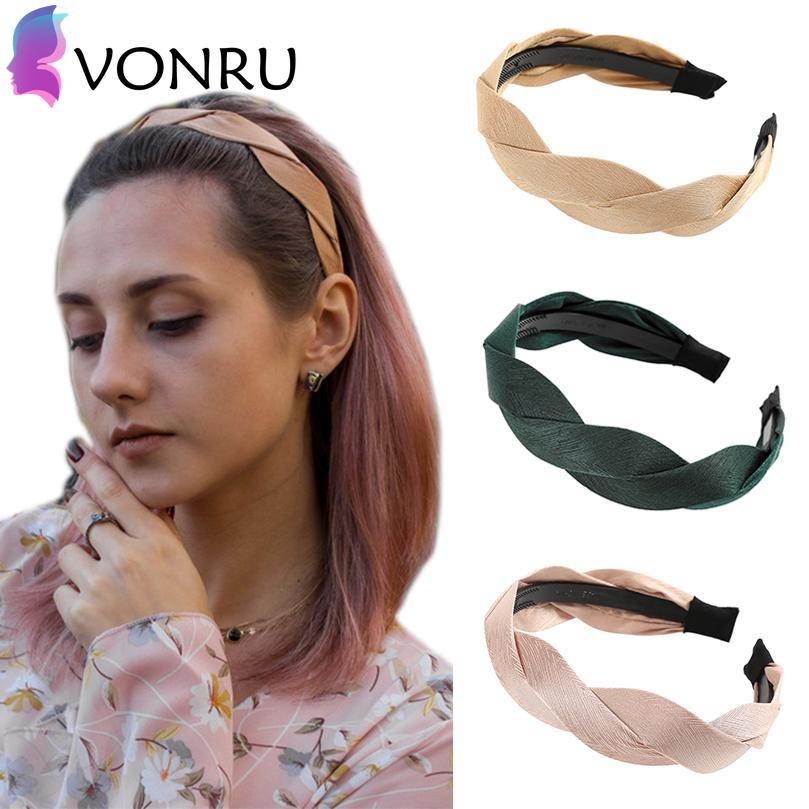 

Мода Корея ткачество Форма мягкая оголовье для женщин волос Band Безель Простая петля волос