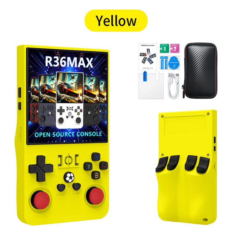 R36sMAX Handheld Game Console: 4.0-inch HD Screen, Dual Joystick, Retro Arcade Style