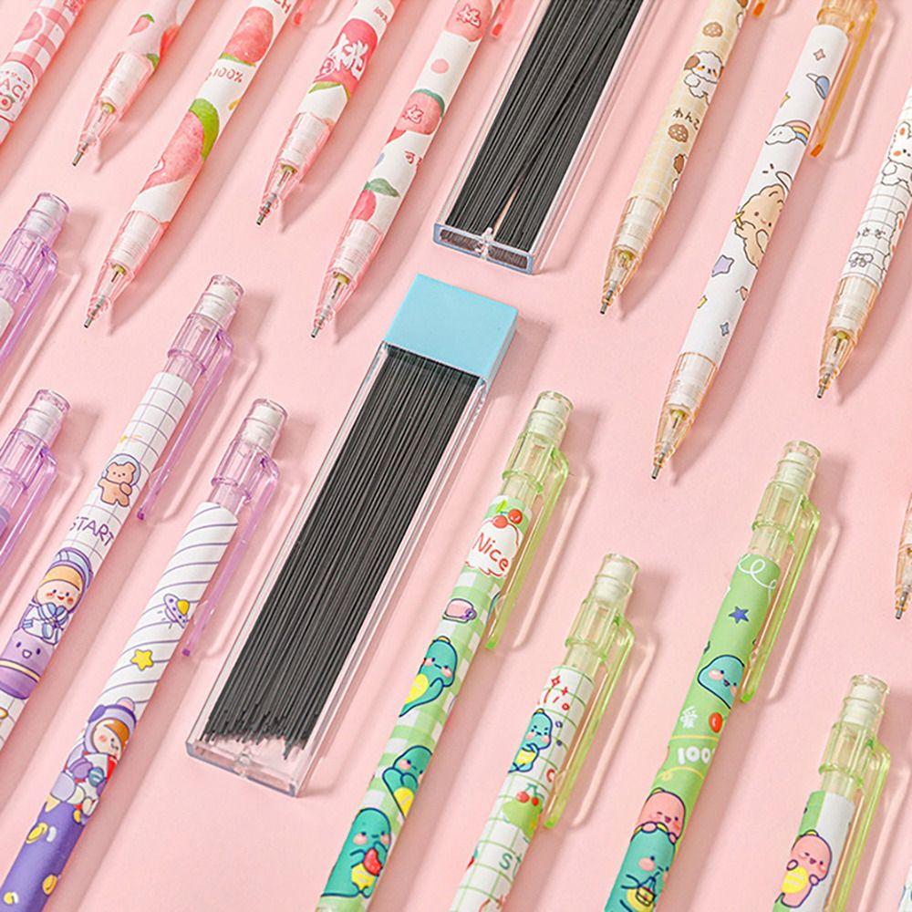 Press Type Mechanical Pencil Come With Eraser Movable Pencil Cartoon Automatic Pencil  Students