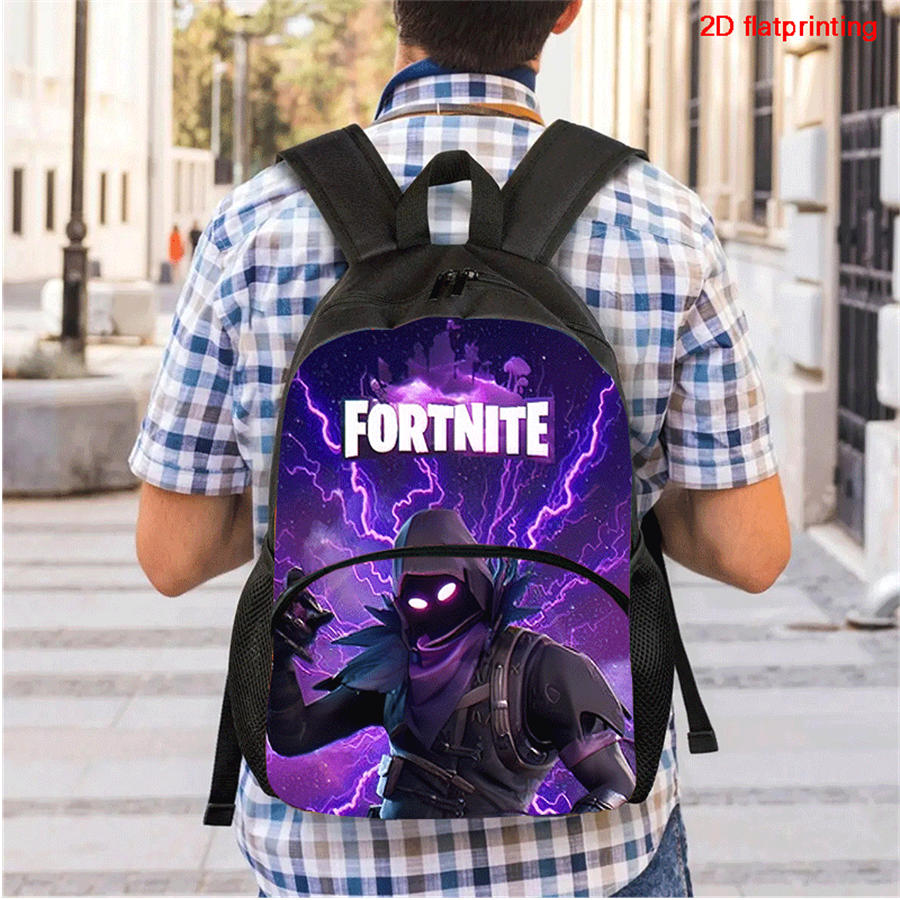 FORTNITE Cartoon Lightweight Kids Backpack, Adjustable Shoulder Strap & Front Pocket, Unisex Boys & Girls Age 5-10