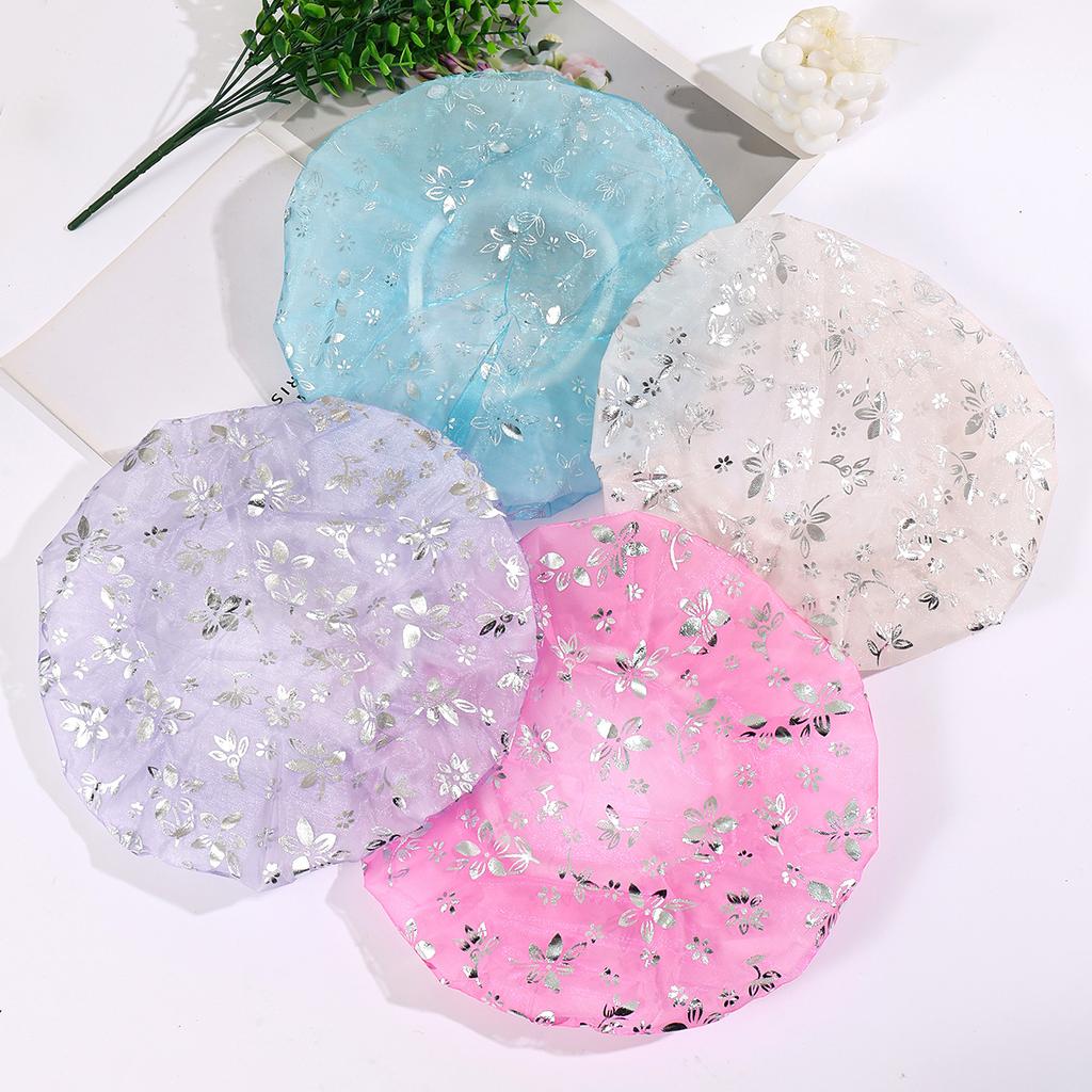 Waterproof Bath Hat Thickened Waterproof And Oil Fume Cap Women Spa Hair Salon Supplies Shower Cap Bathroom Accessories
