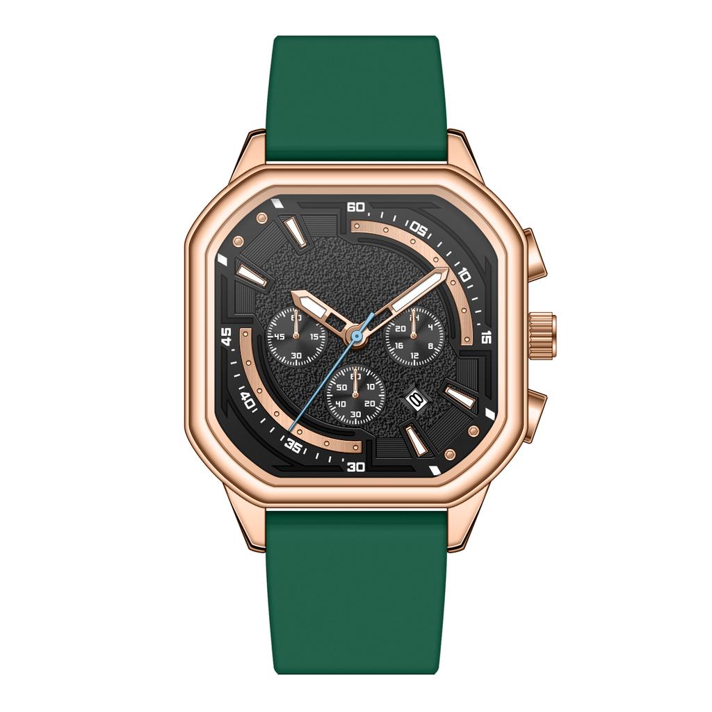 Lower Price Men's Quartz Watch 2026 High Quality Man Watch Customized Personalized Logo Rubber Band Slim Wrist Watches for Men