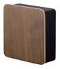 Yamazaki Magnetic Key Hook, 2-Tier, Brown, Approx. W15.8 X D15.7 X H15.8cm, Rin, 2-Tier Key Storage with Movable Hooks, Product Number: 4801