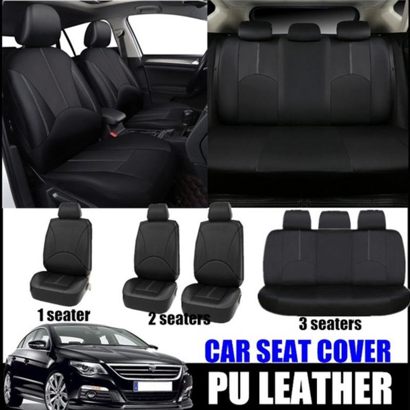Funda Universal de Cuero PU para Asiento de Coche para Todas las Estaciones - Impermeable y Antipolvo