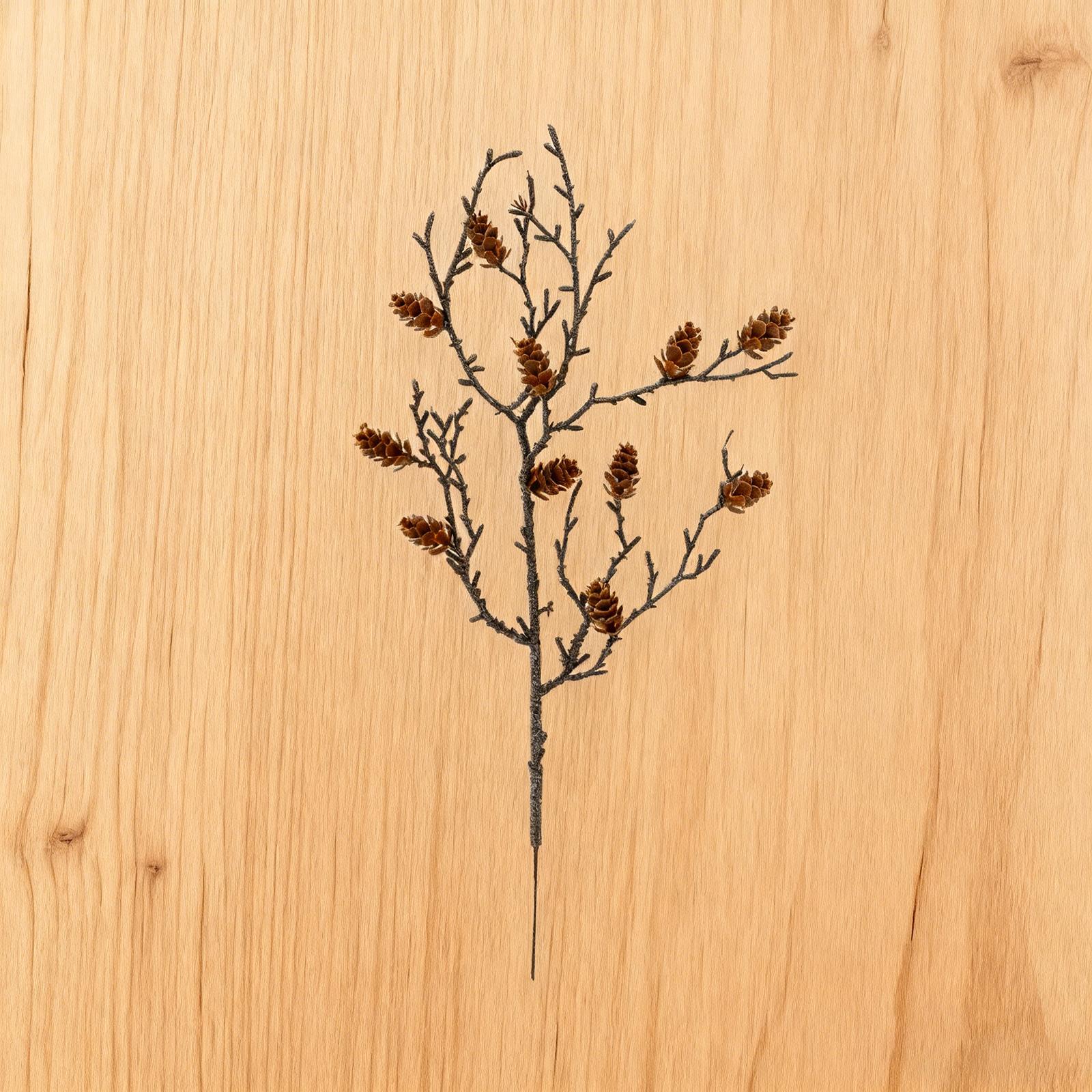 

Искусственный Стебель Сухоцвета и Сосновой Шишки Рождественский Декор для Дисплея One Size