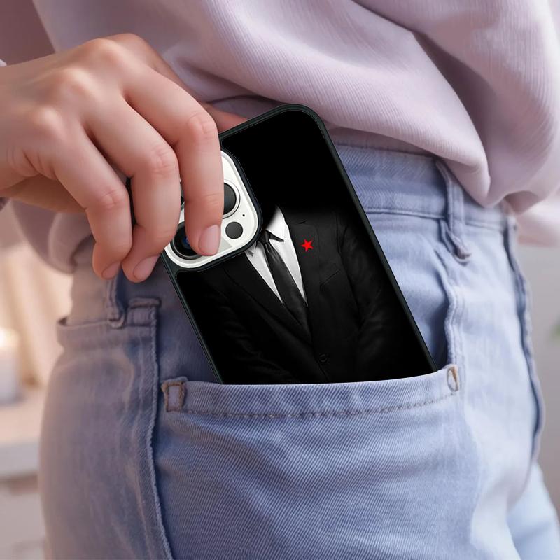 UBIERZ SIĘ PAN TIE KRAWAT KOK Telefon Etui Dla iPhone 17 Air 15 16e 14 13 Pro Max Coque 12 11 Pro Max PLUS Pokrowiec