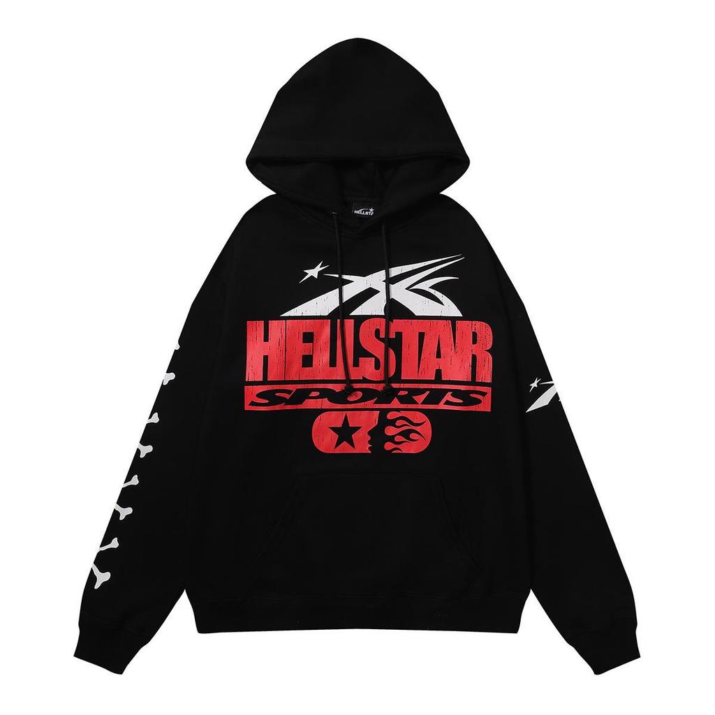 Unisex Retro Distressed Letter Print Hoodie für Herbst/Winter