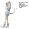 Standing Position Vivid Expression Long Tail Anime Figure Japanese Animal Ear Sweatshirt Girl Anime Doll Statue Home Decor