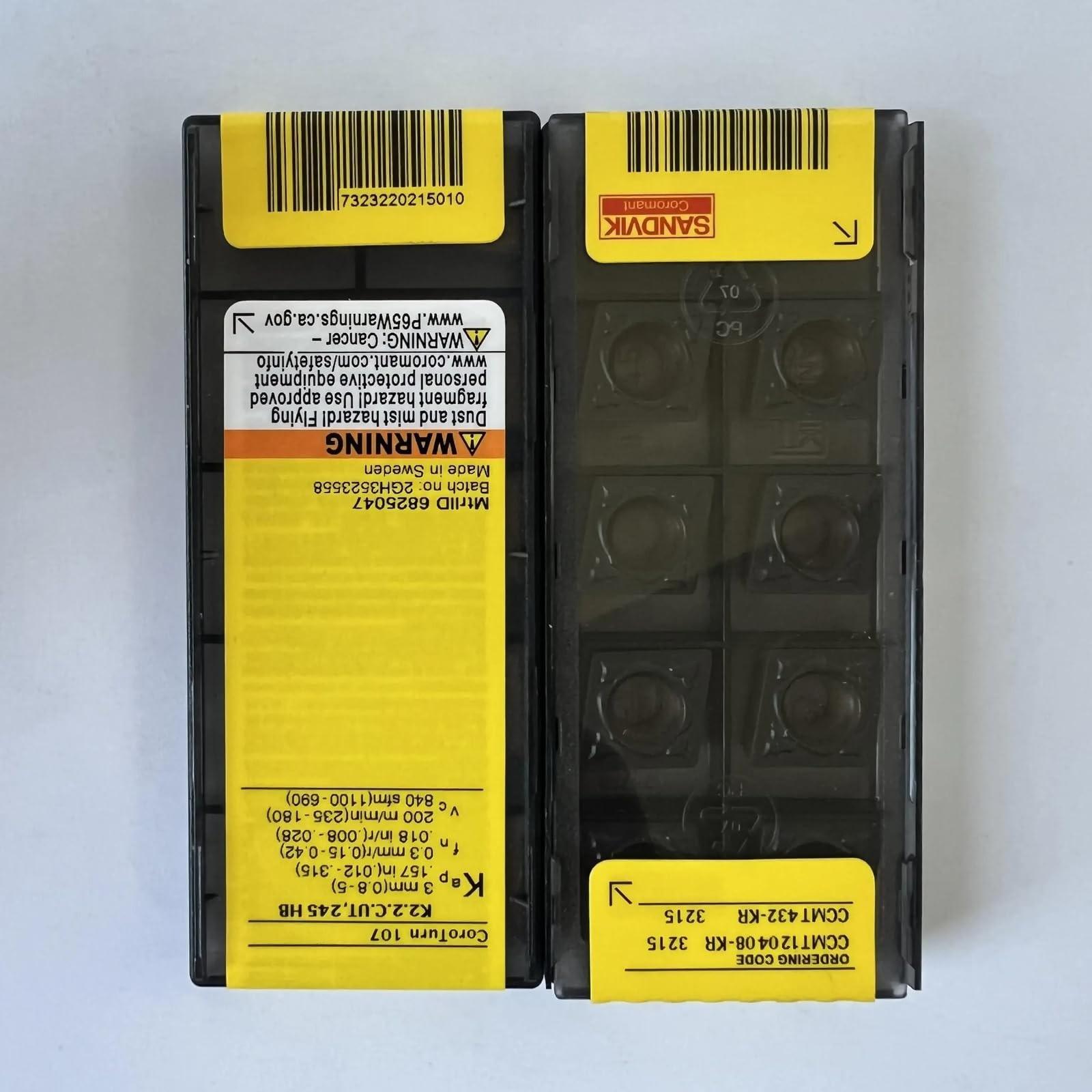 

Original Sandvik / CCMT120408-KR 3215 / CNC lathe carbide blade 10 PCS