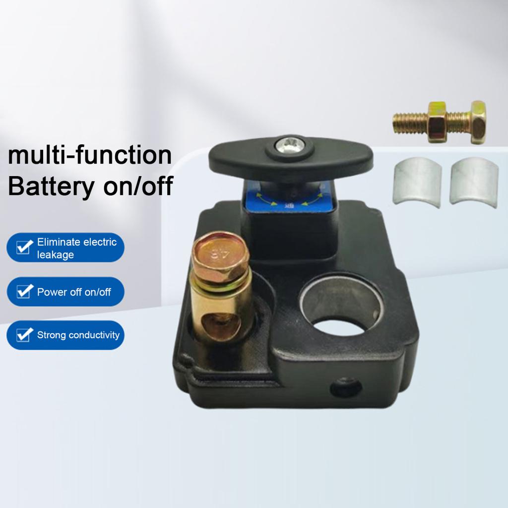 Battery Disconnect Isolator Switch for Car Truck Boat 12V 24V Universals Battery Switches Heavy Duty Power Cut Master Switch Disconnect Isolator
