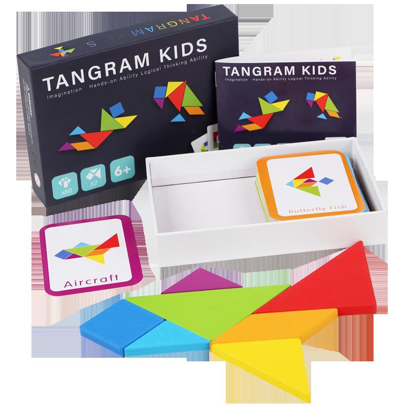 Puzzle Tangram transfrontalier pentru educația timpurie și dezvoltarea inteligenței copiilor mici