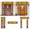 Hawaiian Party Decorations Door Wall Hanging Decor Carnival Hawaiian Party Tropical Banner for Carnival Party Pillar Door Window