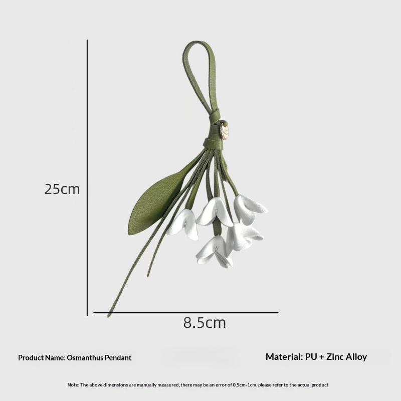 Suport Drăguț Floare Pandantiv Piele PU Breloc Chei Mașină Breloc Cartoon Piele Pandantiv Creativ Geantă Accesoriu Mașină