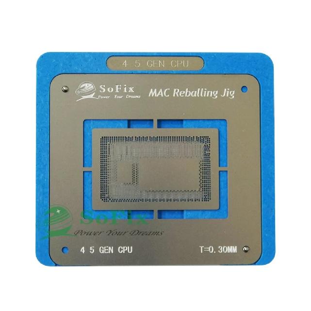 Sofix Inter M1 CPU Reballing Jig with Stencil 2013-2021 CPU BGA Reballing Kit CPU IC Chip Platform for Macbook Repair Tool