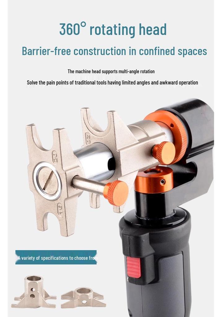 Hydraulic Geothermal Pipe Crimping Pliers for Underfloor Heating Installation