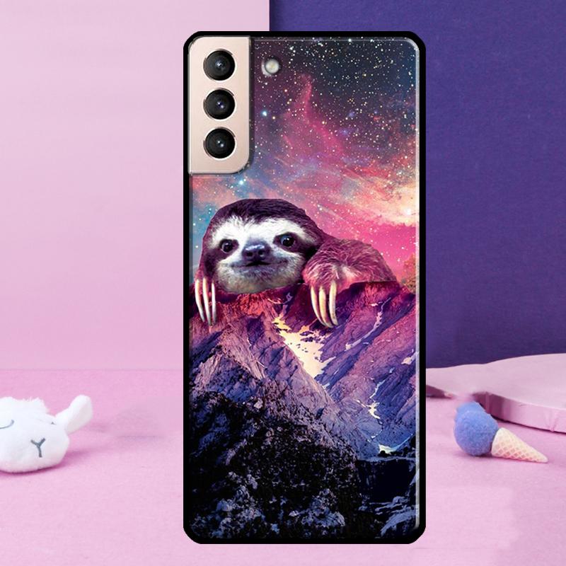 Baby Sloth Phone Case For Samsung Galaxy S25 Ultra S24 S23 Ultra S9 S10 S20 S21 S22 Plus S24 FE Cover