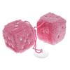 Plush Decorative Cubes 60x60 Mm, Pink