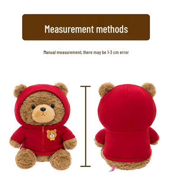 Casual Teddy Bear Plush Toy with Sweater - Children's Birthday Gift