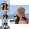 Versatile Women's Straw Hat Wide Brim For Sun Protection With Elegant Bow Knot