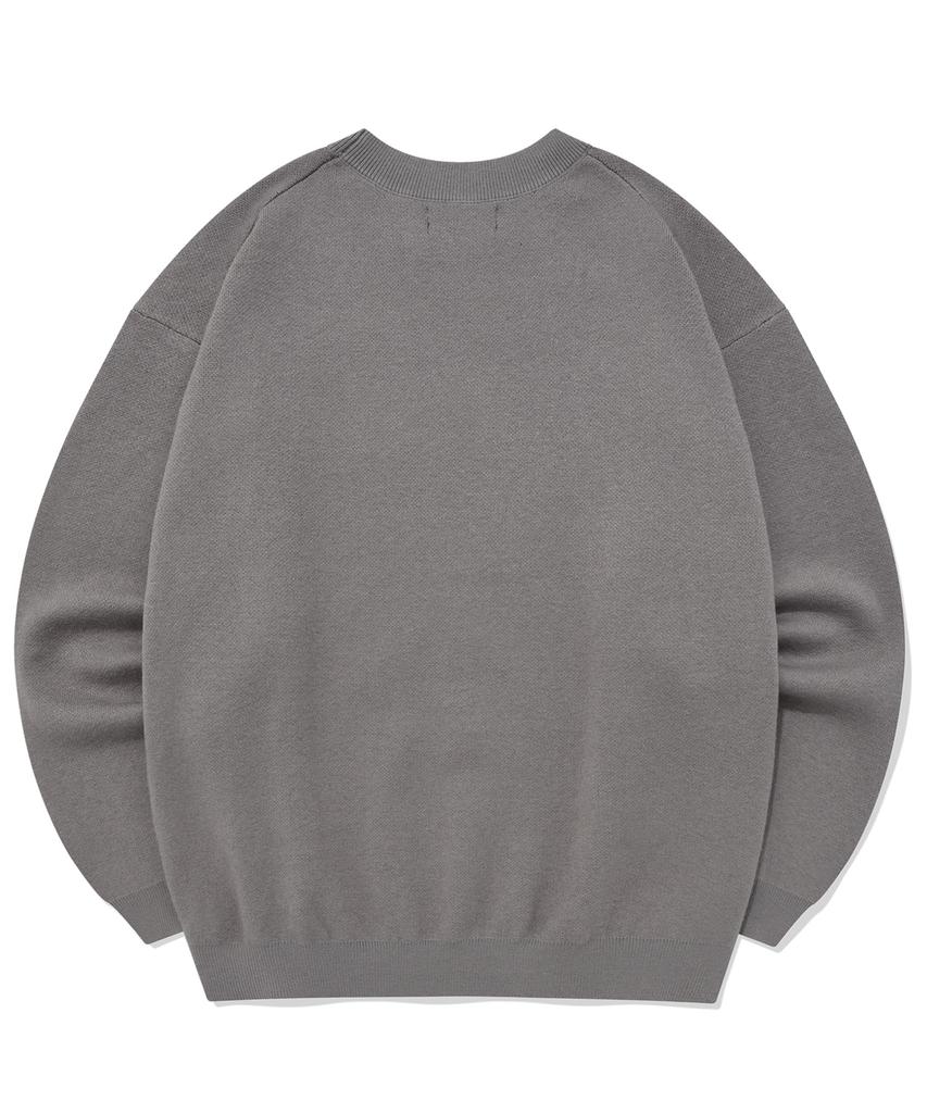 SAINTPAIN Sp Jacquard American Knit Sweater - Grey